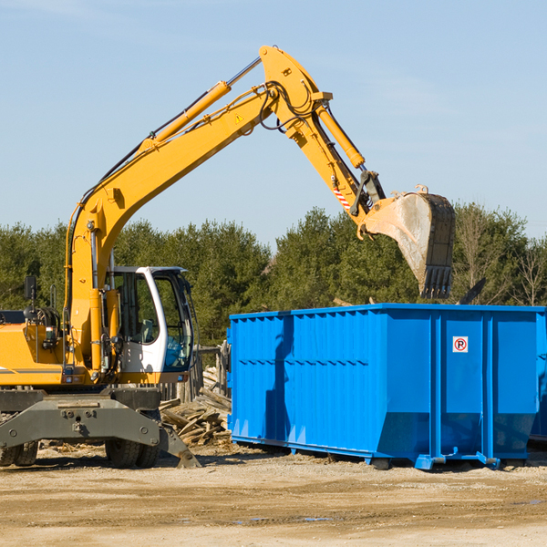 can i choose the location where the residential dumpster will be placed in Couderay WI